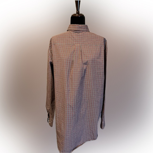 Roundtree & Yorke Long Sleeve Plaid Button Down Shirt size XLT - Picture 3 of 13